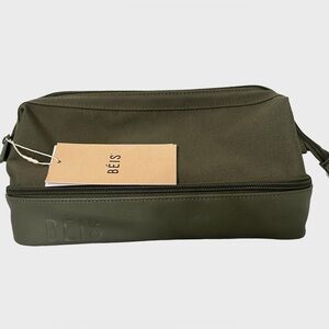 BEIS Dopp Kit | La Trousse De Toilette Kit | Cosmetic Toiletry Makeup Bag|Olive